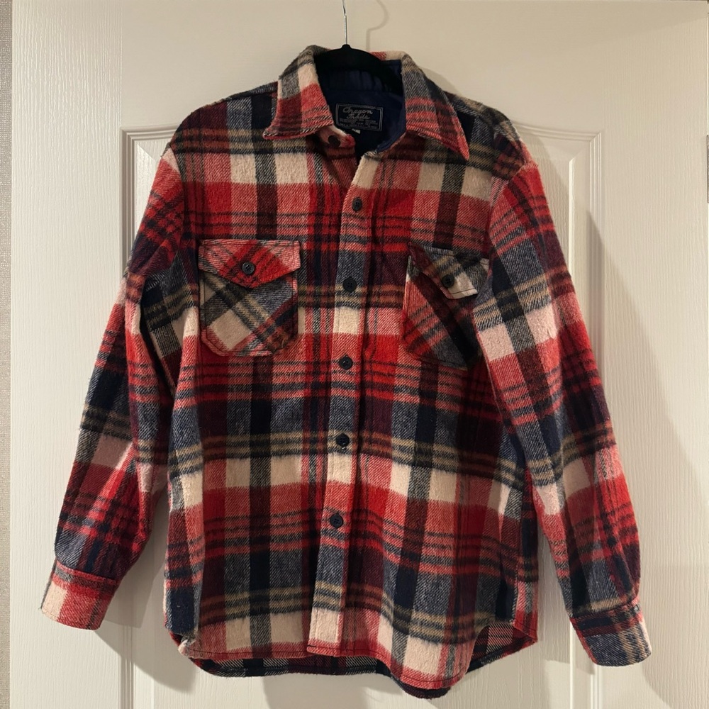 Vintage Oregon Trails Plaid Button Down Size Large